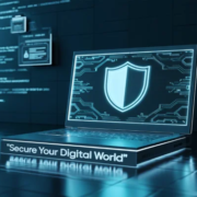 Symbolisk illustration av spionprogram och stalkerware som hotar integriteten.